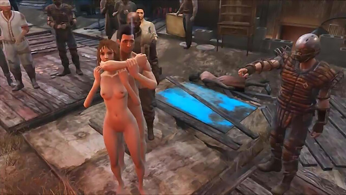 Tegneserie-Gruppesex I Fallout 4 På Diamond City