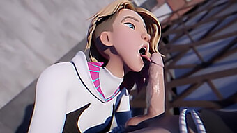 Pregătește-Te Să Fii Uimit De Abilitățile Impresionante De Deepthroating Ale Lui Spider-Gwen